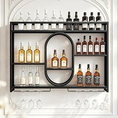 muebles bar con estantes para copas