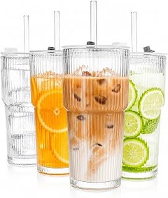 vasos para servir refrescos con hielo