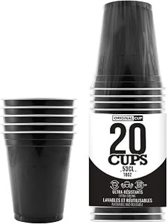 vasos negros para minibar