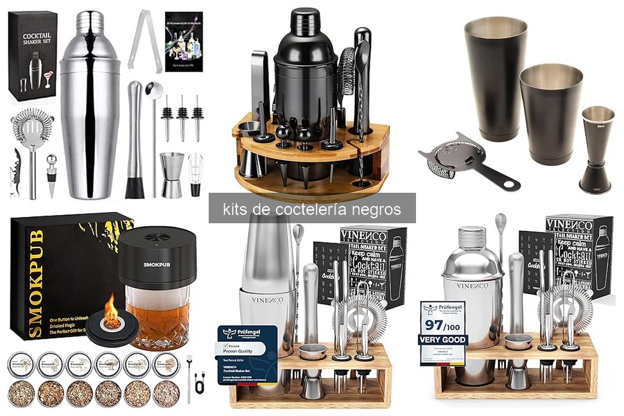 Características de un Kit de Coctelería Negro Ideal