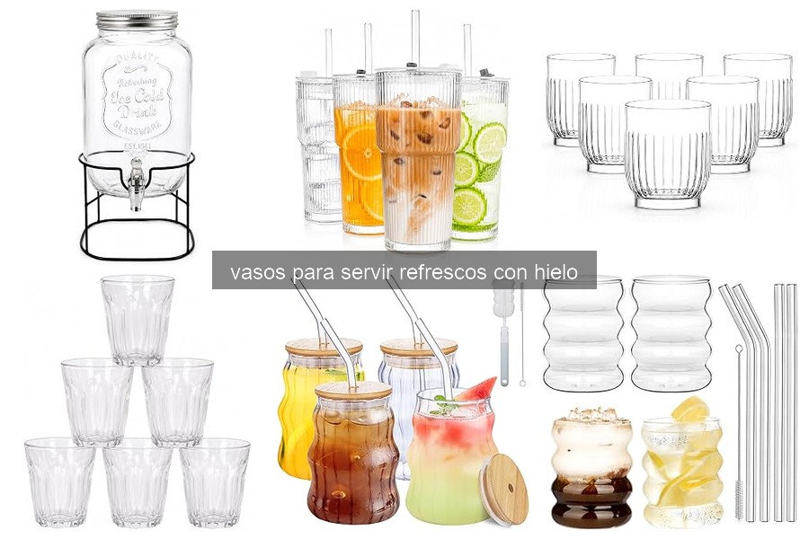 Cómo elegir el vaso ideal para refrescos con hielo