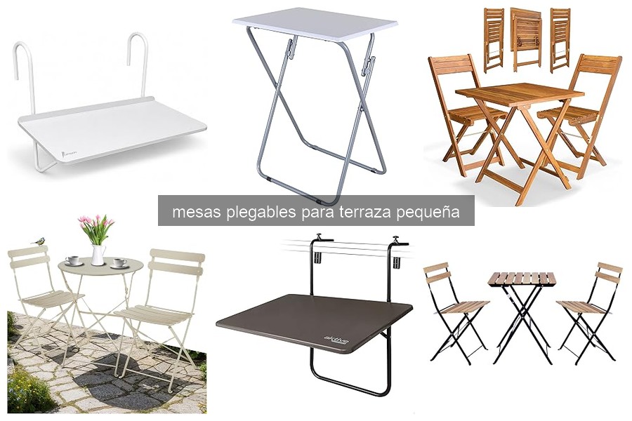 Cómo elegir la mejor mesa plegable para terraza pequeña