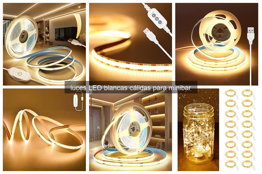 Cómo instalar luces LED blancas cálidas en tu minibar