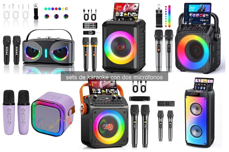 Cómo instalar y usar un set de karaoke con dos micrófonos