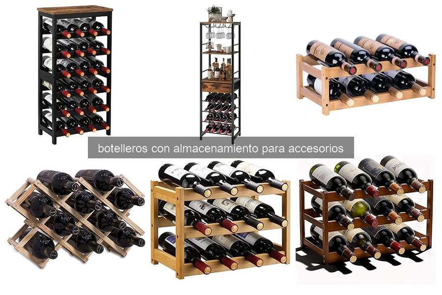 Cómo organizar un botellero con almacenamiento de accesorios