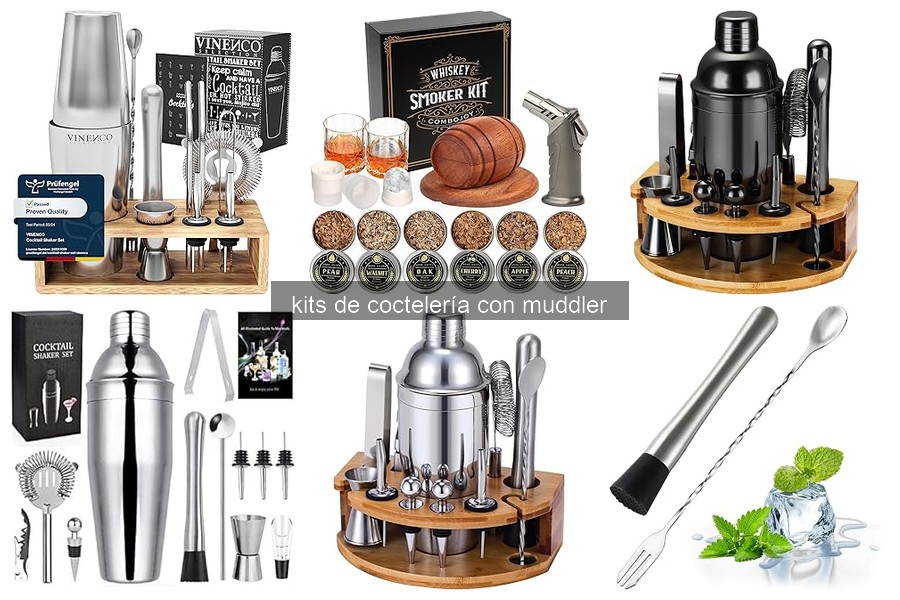 Comparativa de Kits de Coctelería con Muddler en 2026