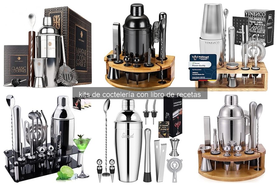 Comparativa de los mejores kits de coctelería con libro de recetas