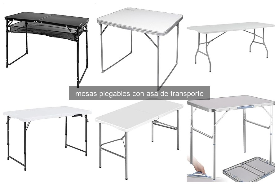 Comparativa de mesas plegables con asa de transporte en 2026
