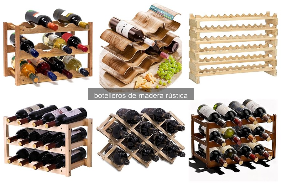 Conoce los Tipos de Botelleros de Madera Rústica