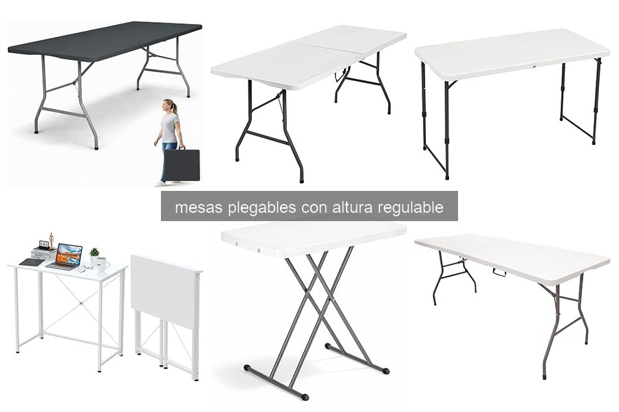 Descubre las mesas plegables con altura regulable