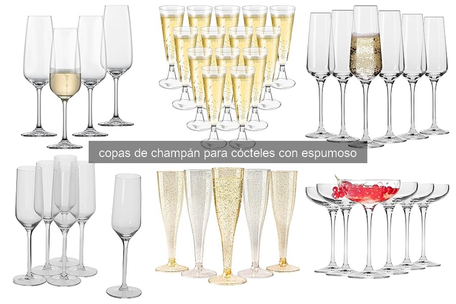 Descubre los Tipos de Copas de Champán para Cócteles con Espumoso