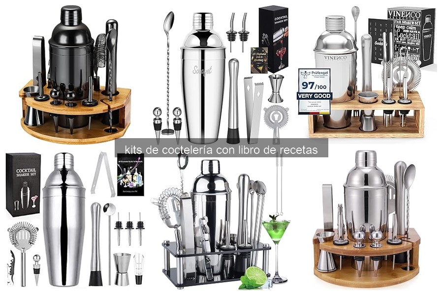 Elementos Clave en un Kit de Coctelería con Libro de Recetas