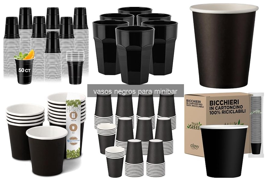 Errores comunes al elegir vasos negros para minibar