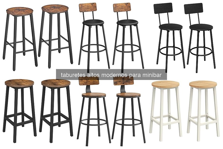 Guía para Elegir Taburetes Altos Modernos para tu Minibar
