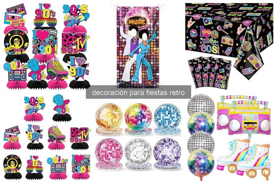 Ideas creativas de decoración retro para fiestas en casa
