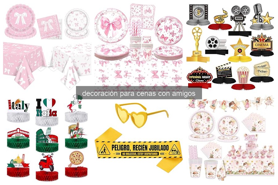 Ideas creativas para decorar cenas con amigos