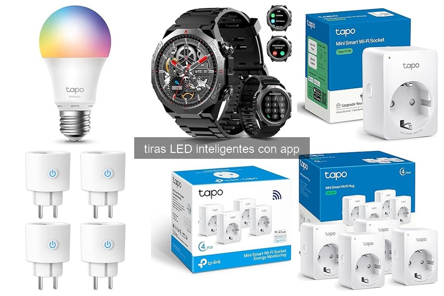 Instalación fácil de tiras LED inteligentes con app en casa