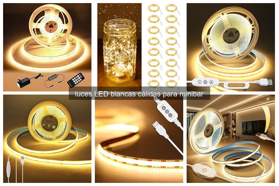 Luces LED Blancas Cálidas para Minibar: Características y Beneficios