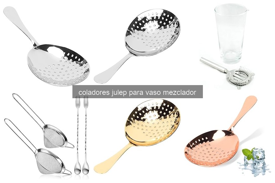 Mejores coladores julep para cócteles en casa (2026)