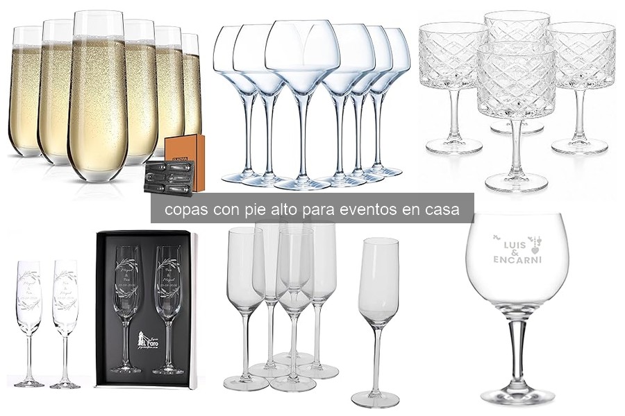 Mejores copas con pie alto para eventos formales en 2026