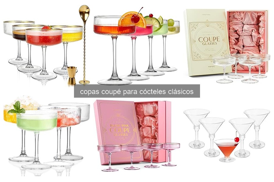 Mejores copas coupé para cócteles clásicos en 2026
