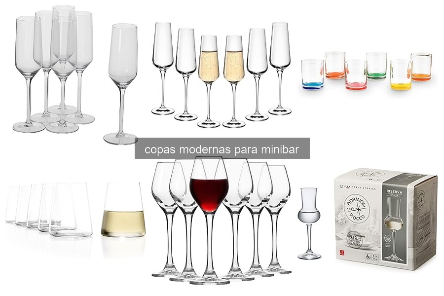 Mejores copas modernas para minibar: comparativa 2026