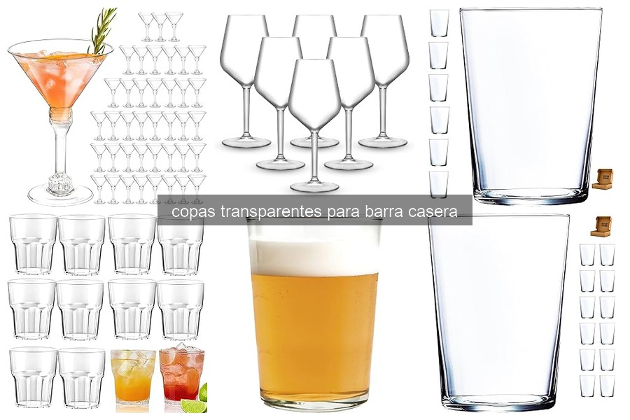 Mejores copas transparentes para tu barra casera en 2026
