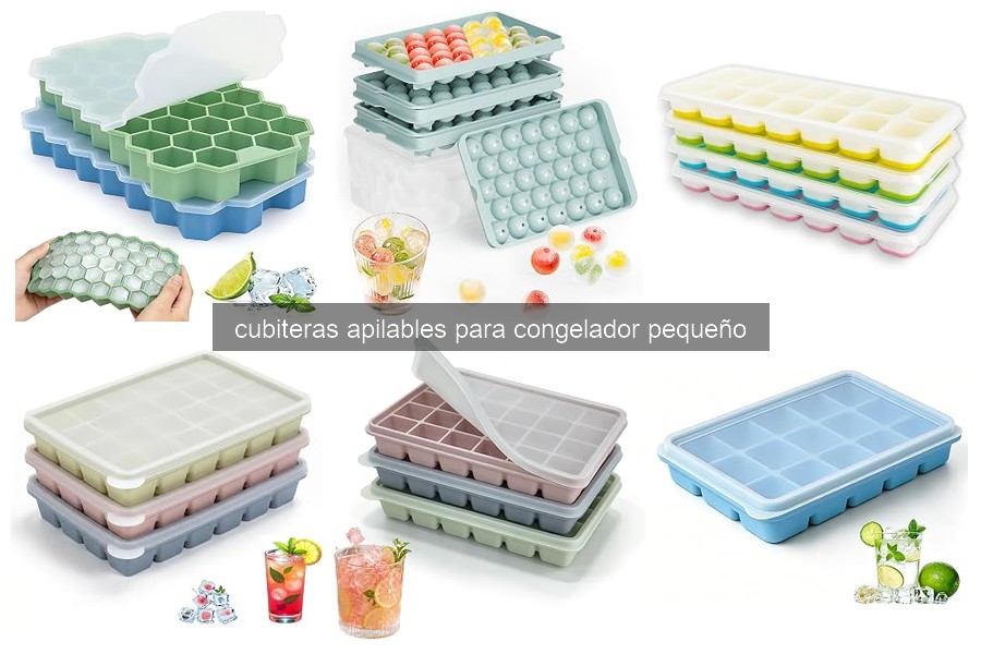 Mejores cubiteras apilables para congelador pequeño 2023