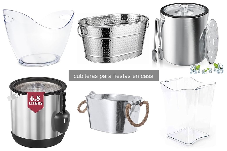 Mejores cubiteras para fiestas en casa: comparativa 2026