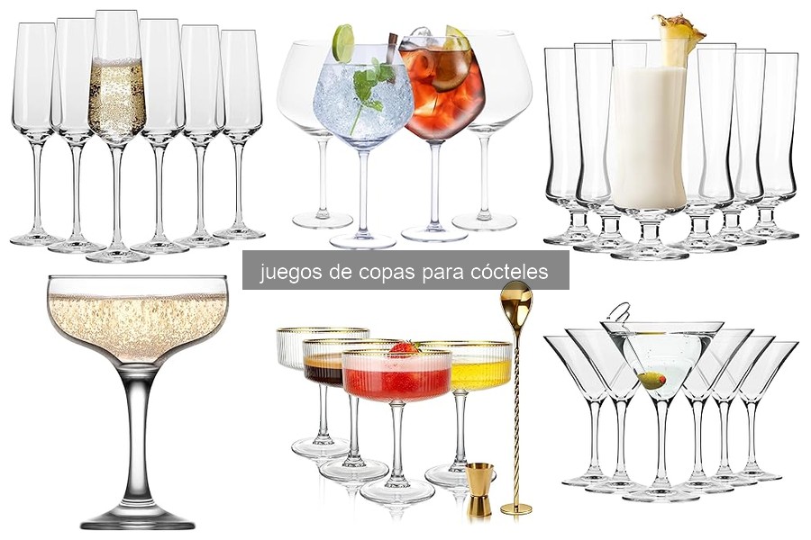 Mejores juegos de copas para cócteles en fiestas 2026