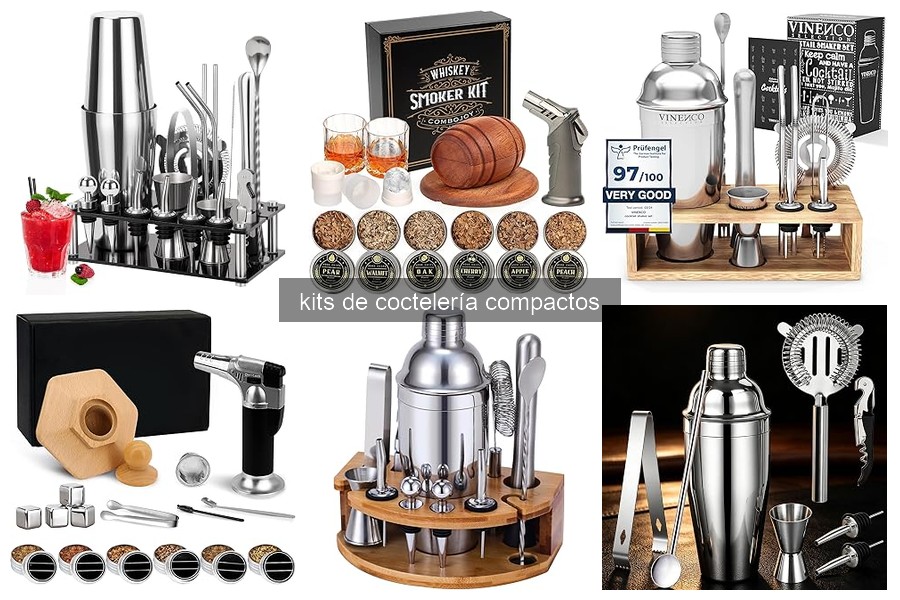 Mejores kits de coctelería compacta para principiantes en 2026