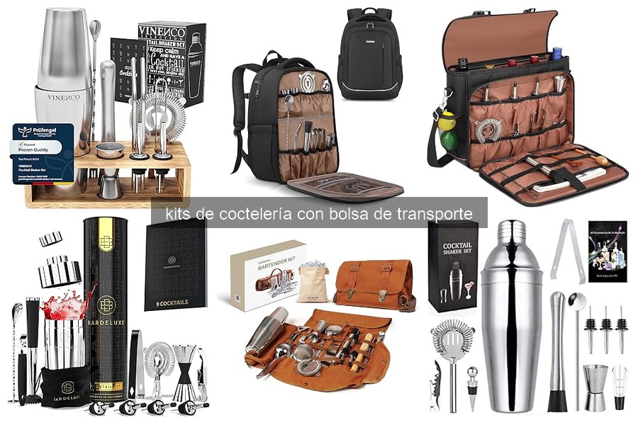 Mejores kits de coctelería con bolsa de transporte en 2026