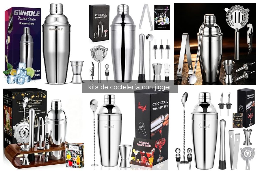 Mejores kits de coctelería con jigger para principiantes 2026