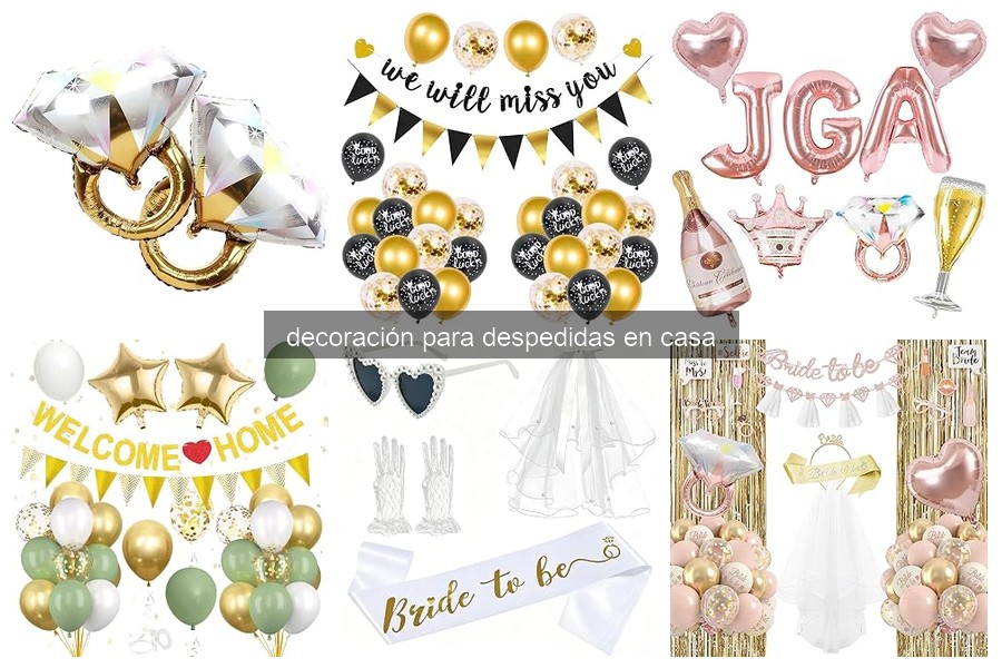 Mejores kits de decoración para despedidas en casa 2026