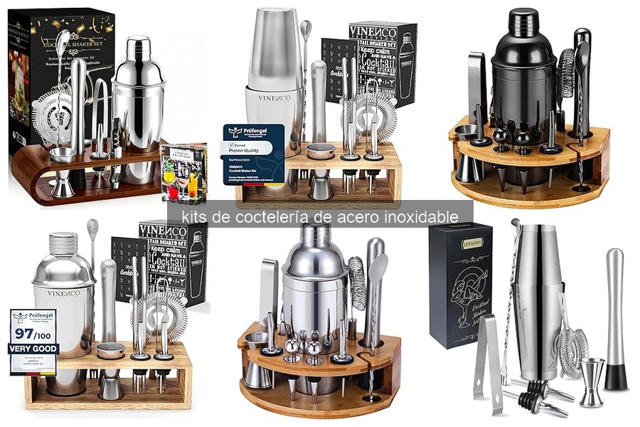 Mejores marcas de kits de coctelería de acero inoxidable 2026