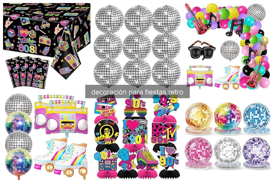 Mejores productos de decoración retro para tus fiestas