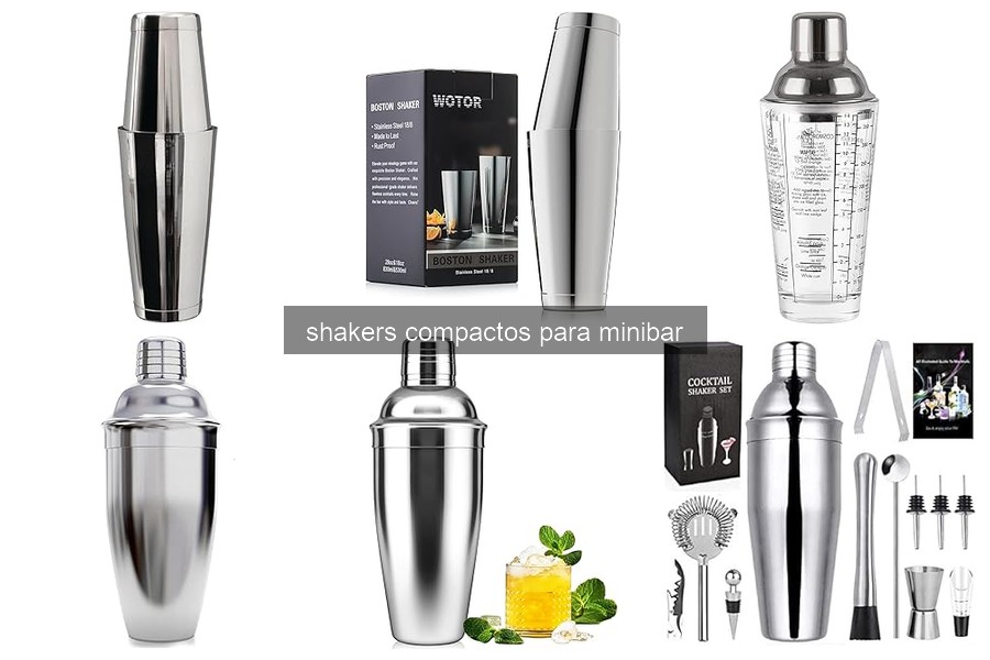 Mejores shakers compactos para minibar en 2026