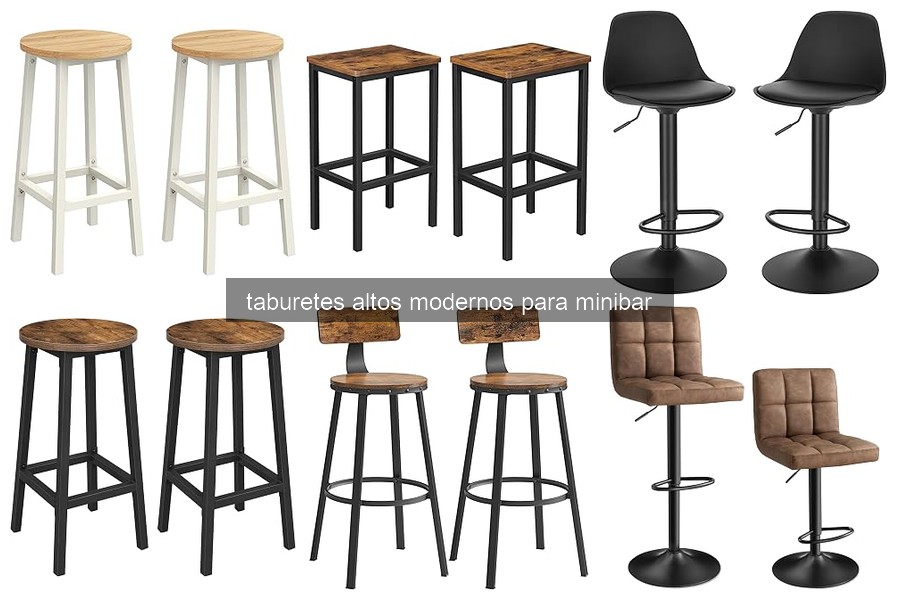 Mejores taburetes altos modernos para minibar en 2026