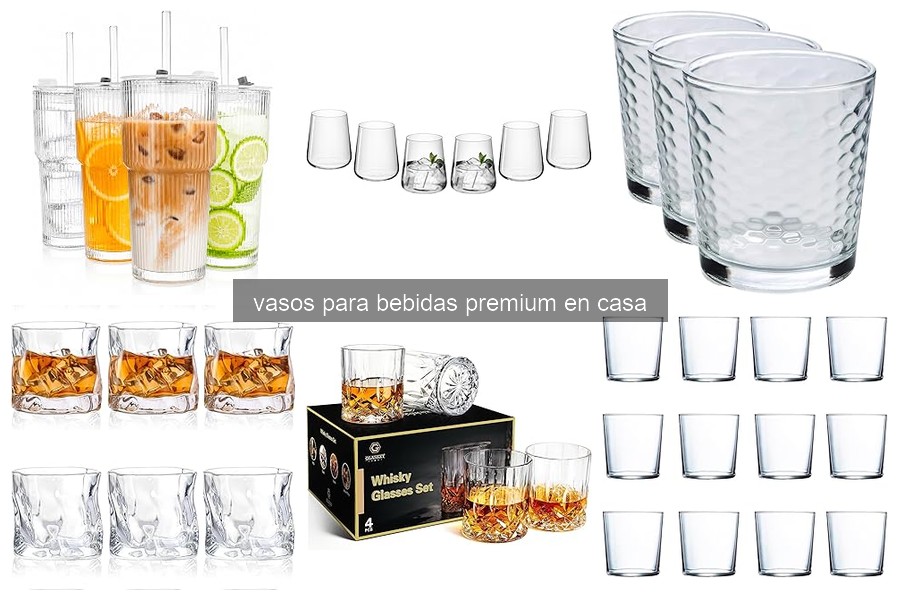 Mejores vasos para bebidas premium en casa (comparativa 2026)