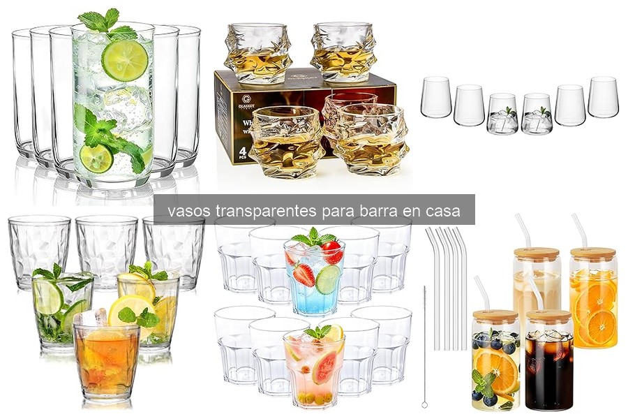 Mejores vasos transparentes para cócteles en casa 2026