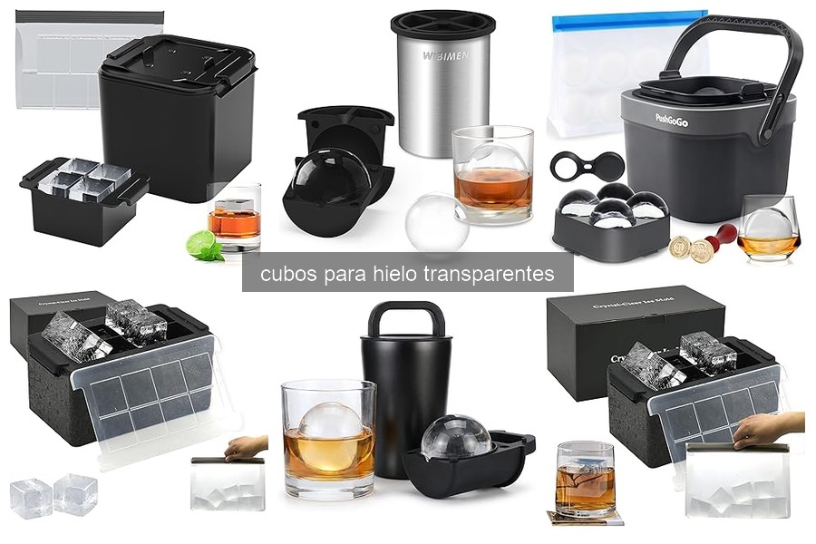 Problemas comunes con cubos de hielo transparentes y soluciones