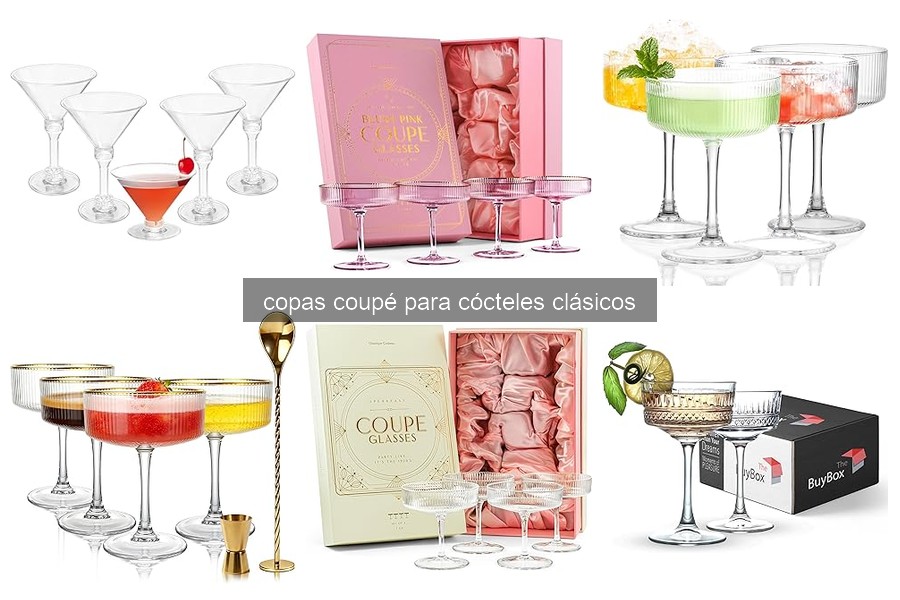 ¿Qué son las copas coupé y sus usos en coctelería?