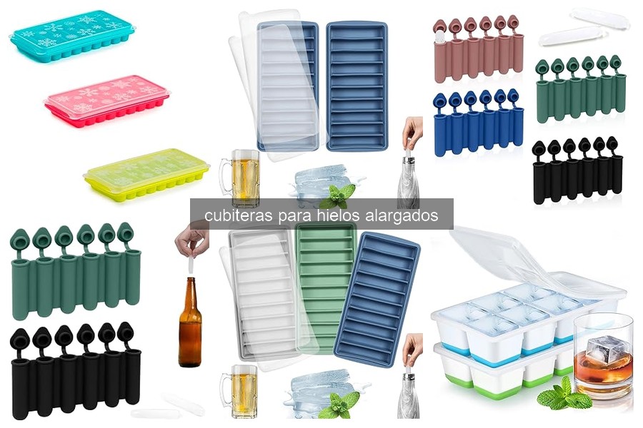 ¿Qué son las cubiteras para hielos alargados?