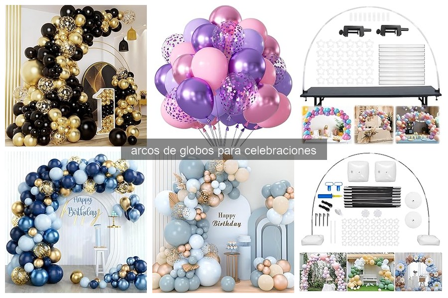 Tipos de arcos de globos para celebraciones: guía completa