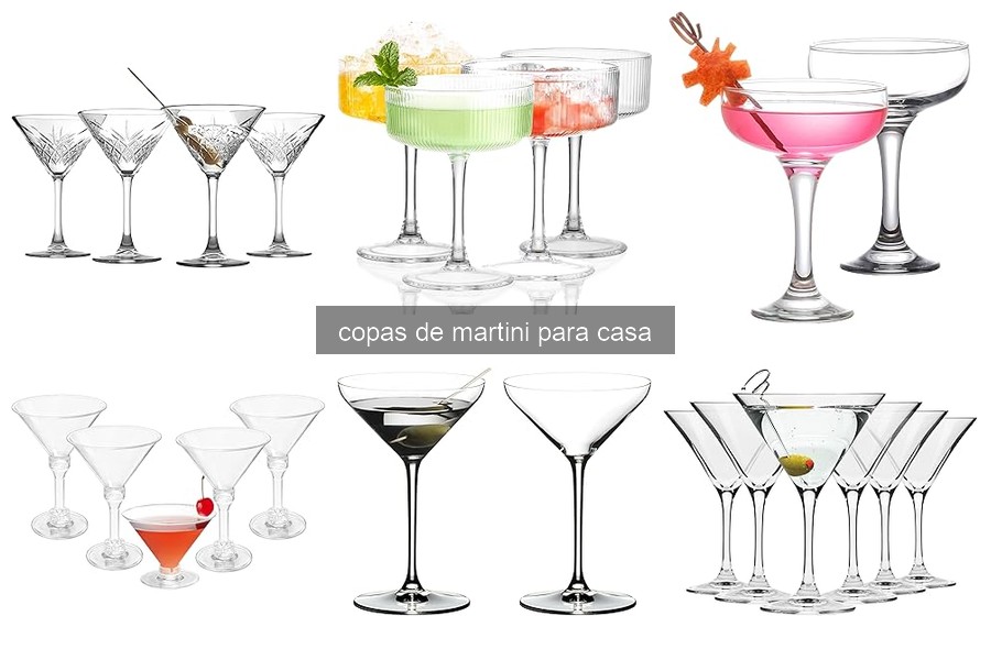 Tipos de copas de martini: características y usos