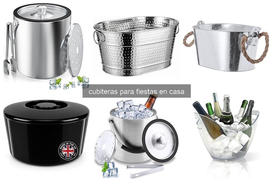 Tipos de cubiteras para fiestas: guía y comparativas