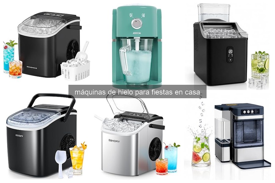 Tipos de máquinas de hielo para fiestas en casa y sus características
