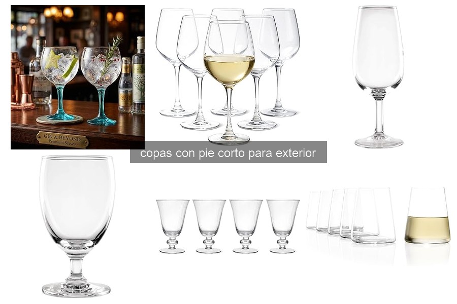 Ventajas y desventajas de copas con pie corto en exteriores